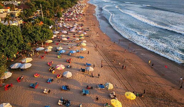 Strand auf Bali, Indonesien