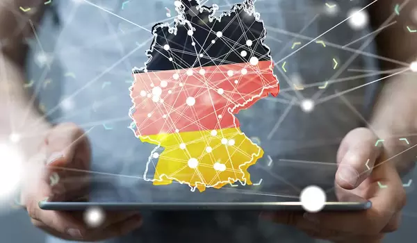 Grafik Deutschland als Flagge