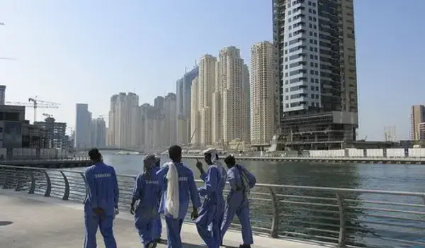Bauarbeiter in Dubai