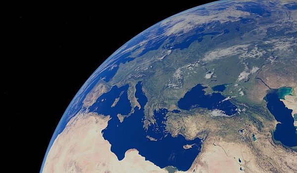 Die Erde aus dem Weltraum, Europa und Nordafrika im Fokus