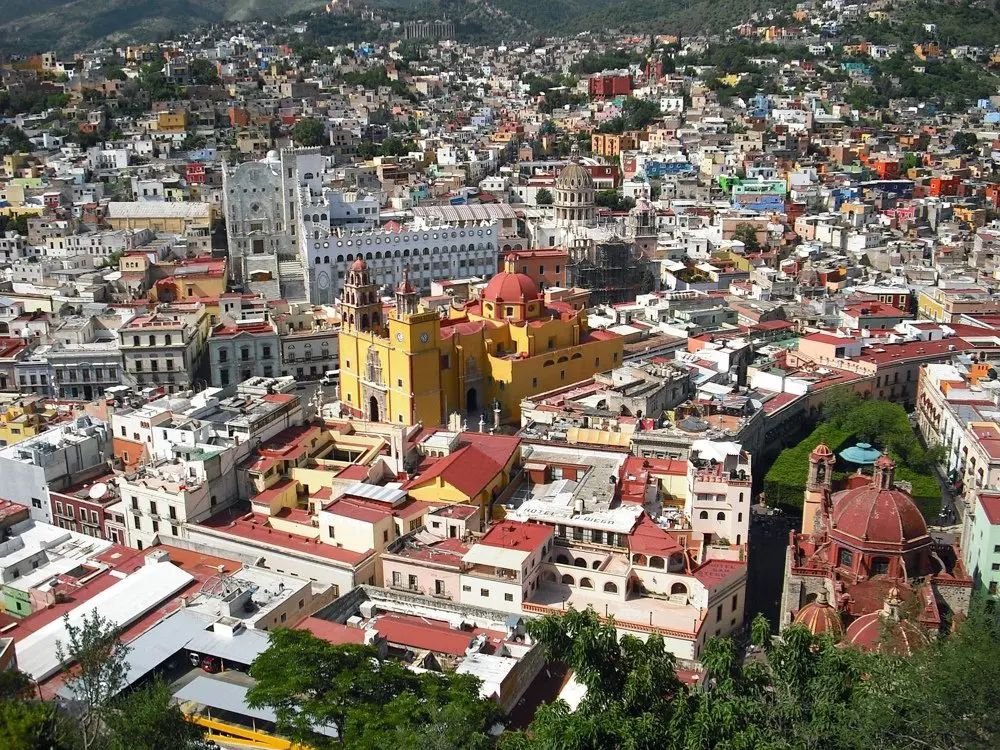 Sie Stadt Guanajuato in Mexiko